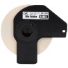 ETIQUETAS BROTHER DK-1203 PRE CORTADAS 300 ETIQUETAS FONDO BLANCO LETRAS NEGRAS 17MM X 87MM