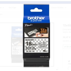 TZE-SE4 |CINTA BROTHER  DE SEGURIDAD FONDO BLANCO CON...