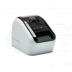 Impresora de Etiquetas Brother QL-800 Térmica Negro y Rojo