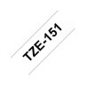 TZE-151 | CINTA BROTHER NEGRO SOBRE TRANSPARENTE 24MM (1")