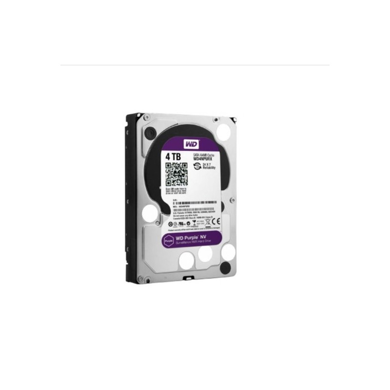 DISCO DURO WESTERN DIGITAL PURPLE WD 4TB SATA III 3.5" CCTV, DVR y NVR
