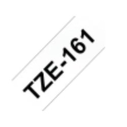 TZE-161 | CINTA BROTHER NEGRO SOBRE TRANSPARENTE 36MM (1.5")