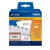 ETIQUETAS BROTHER DK-1208 PRE CORTADAS 400 ETIQUETAS FONDO BLANCO LETRA NEGRA 38MM X 90.3MM