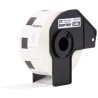 ETIQUETA BROTHER DK-1221PRE CORTADAS 1000 ETIQUETAS FONDO BLANCO CON LETRAS NEGRAS 23MM X 23MM