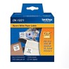 ETIQUETA BROTHER DK-1221PRE CORTADAS 1000 ETIQUETAS FONDO BLANCO CON LETRAS NEGRAS 23MM X 23MM