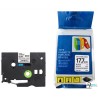 CINTA COMPATIBLE HSC-241 TUBO TERMOCONTRAIBLE FONDO BLANCO CON LETRAS NEGRAS DE 17.7MM X 1.5M