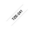 TZE-241| CINTA PARA ROTULADOR BROTHER NEGRO SOBRE BLANCO 18MM (3/4")