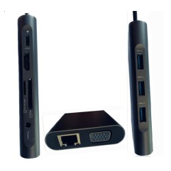HT10P | ADAPTADOR PARA PC MAC - HUB MULTIFUNCION TIPO C...