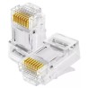 101040001 CONECTOR PLUG SATRA RJ45 CAT5e X CAJA DE 100 UNIDADES