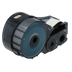 CINTA DE VINILO COMPATIBLE PT-M21-500-595-WT NEGRO SOBRE BLANCO 12.7MM X 6.4M