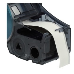CINTA DE VINILO COMPATIBLE PT-M21-500-595-WT NEGRO SOBRE BLANCO 12.7MM X 6.4M