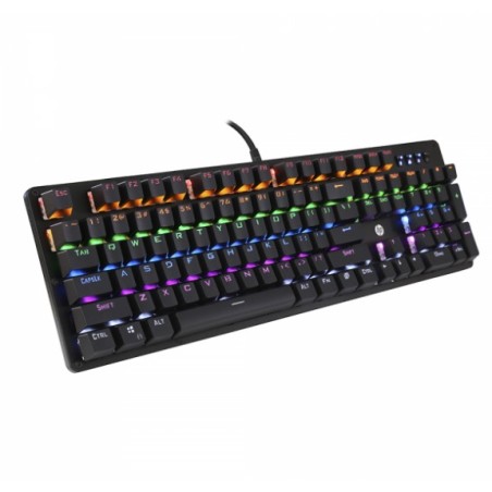 TECLADO MECANICO HP GK100 GAMING RETROILUMINADO 105 BOTONES CONEXION USB