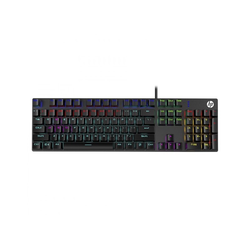 TECLADO HP GK400F TECLADO SEMI MECANICO GAMING RETROILUMINADO 105 BOTONES