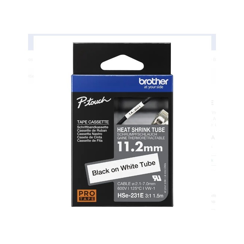 CINTA TERMOCONTRAIBLE BROTHER HSE-231E 11.2MM X 1.5 METROS