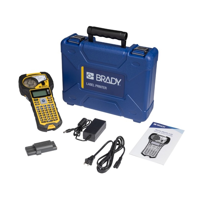 KIT M210: IMPRESORA BRADY M210, MALETÍN, ETIQUETA, BATERÍA Y CARGADOR DE BATERÍA.