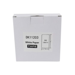 ETIQUETA COMPATIBLE DK-11203 PRECORTADA ADHESIVAS 17MM X 87MM 300 ETIQUETAS