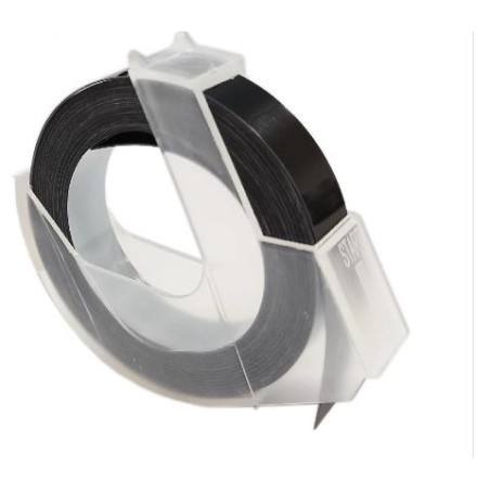 CINTA COMPATIBLE CON EQUIPO DYMO XPRESS PRO 12MM CINTA PARA ROTULADORA MANUAL DE 12MM X 3M DE PLASTICO COLOR BLANCO