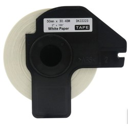 ETIQUETA DK22223 FONDO BLANCO CON LETRAS NEGRAS