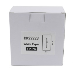 ETIQUETA DK22223 FONDO BLANCO CON LETRAS NEGRAS