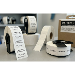 ETIQUETA COMPATIBLE DK-11219 ETIQUETA REDONDA 12MM...