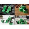 ETIQUETA COMPATIBLE DK-22205 ETIQUETA CONTINUA FONDO VERDE LETRA NEGRA 62MM X 30.40M