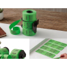 ETIQUETA COMPATIBLE DK-22205 ETIQUETA CONTINUA FONDO VERDE LETRA NEGRA 62MM X 30.40M