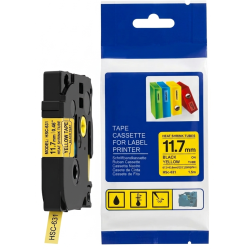 ETIQUETA TERMOCONTRAIBLE AMARILLO HSC631 DE 11.7MM PARA ROTULADORA