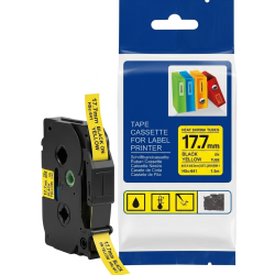 ETIQUETA TERMOCONTRAIBLE AMARILLO HSC641 DE 17.7MM PARA ROTULADORA