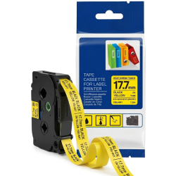 ETIQUETA TERMOCONTRAIBLE AMARILLO HSC641 DE 17.7MM PARA ROTULADORA
