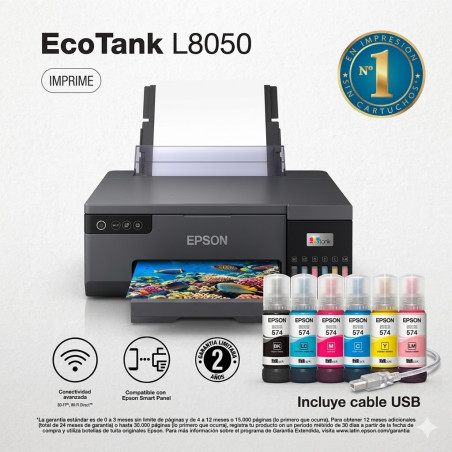 IMPRESORA EPSON ECO TANK FOTOGRAFICA L8050 WIFI