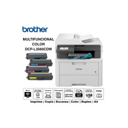 MULTIFUNCIONAL LASER BROTHER COLOR DCP-L3560CDW