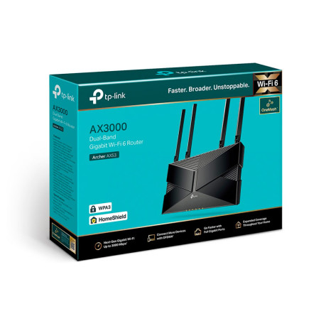 TP ARCHER AX53 ROUTER TP-LINK DUAL BAND WI-FI 6 AX3000