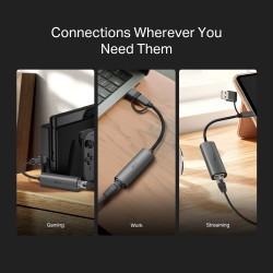 TP-LINK UE310C ADAPTADOR USB-C/USB-A a GIGABIT ETHERNET