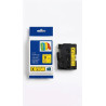 CINTA COMPATIBLE TZc-S621 SUPER ADHESIVAS DE FONDO AMARILLO CON LETRAS NEGRAS 9MM X 8M