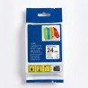 CINTA COMPATIBLE TZc-FX251 FONDO BLANCO CON LETRAS NEGRAS DE 24MM X 8M ID FLEXIBLE