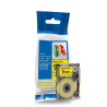 CINTA COMPATIBLE CASIO XRA-9YW1 FONDO AMARILLO CON LETRAS NEGRAS 9MM X8M