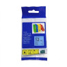 CINTA COMPATIBLE TZC-531DE FONDO AZUL CON LETRAS NEGRAS 12MM X 8M