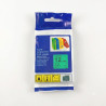 CINTA COMPATIBLE TZc-731 LAMINADA FONDO VERDE CON LETRAS NEGRAS DE 12MM X 8M
