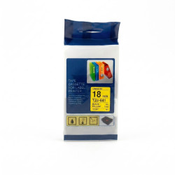 CINTA COMPATIBLE TZC-641LAMINADA FONDO AMARILLO CON...