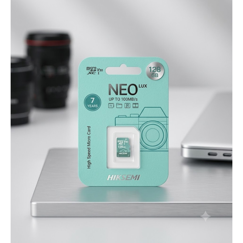HK-HS-TF-D3 MEMORIA MICRO SD 128GB NEO LUX 100MB/s HIKSEMI