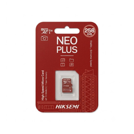 HK-HS-TF-E1 MEMORIA MICRO SD 256GB NEO PLUS 95MB/S HIKSEMI