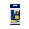 TZc-621 CINTA COMPATIBLE PARA ROTULADORA  ADHESIVAS DE FONDO AMARILLO CON LETRAS NEGRAS 9MM X 8M