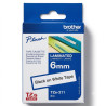 CINTA BROTHER TZE211 LAMINADO DE 6MM BLANCO