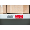 CINTA DE VINILO BRADY M21-750-595-RD FONDO ROJO CON LETRAS BLANCAS DE 19.05MM X 6.4M