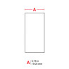 CINTA DE VINILO BRADY M21-750-595-RD FONDO ROJO CON LETRAS BLANCAS DE 19.05MM X 6.4M
