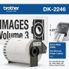 ETIQUETA BROTHER DK-2246 ADHESIVAS CONTINUA FONDO BLANCO LETRAS NEGRAS 103MM X 30.4M