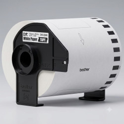 ETIQUETA BROTHER DK-2246 ADHESIVAS CONTINUA FONDO BLANCO LETRAS NEGRAS 103MM X 30.4M