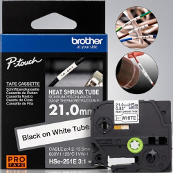 CINTA BROTHER HSe-251E TERMOCONTRAIBLE 21.0MM X 1.5M