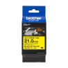 CINTA TERMOCONTRAIBLE BROTHER HSe-651E FONDO AMARILLO LETRA NEGRA 21MM X 1.5M