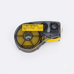 CINTA VINILO COMPATIBLE PT-M21-750-595 YL NEGRO SOBRE...